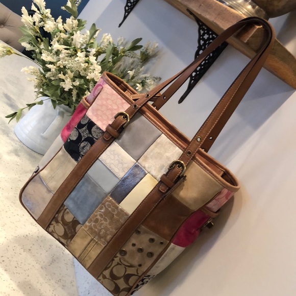 Coach Handbags - Coach Patchwork Purse/handbag